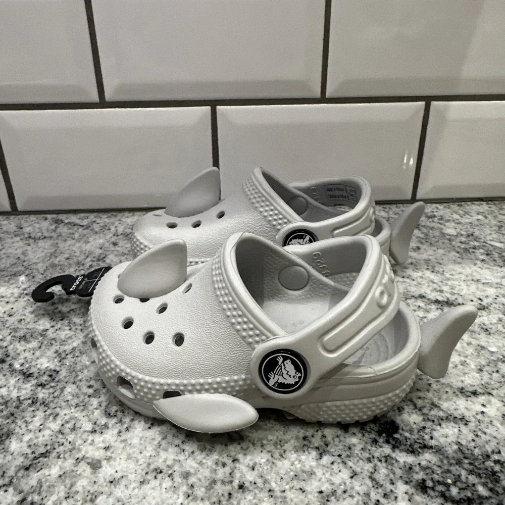 Crocs Classic I AM Shark Clog K Atmosphere Preschool 4‎ C Sandal 210011-1FT New